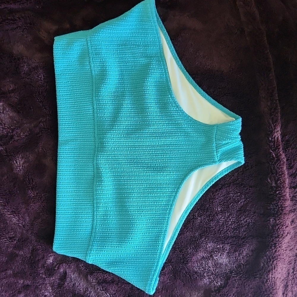 Pink Victoria's Secret ribbed swimsuit boyshort bottoms, XXL